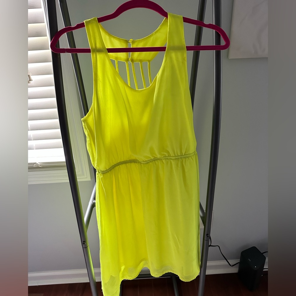 Electric yellow dress